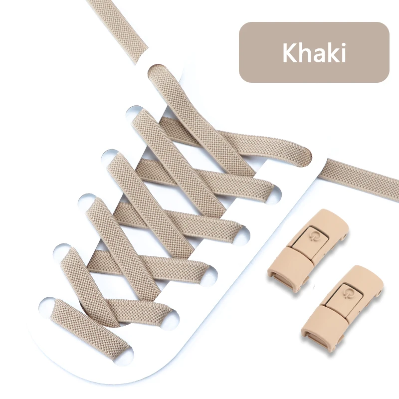Kleurrijke Press Lock Geen Stropdas Schoenveter Elastische Schoenveters voor Sneakers Sport Tieless Elastische Veters One Size Fit Alle Volwassen Kinderen