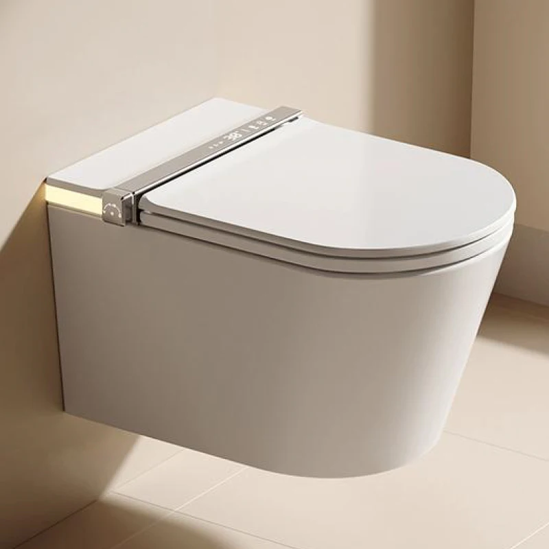 

Wall-mounted smart toilet ceramic WC electric cover automatically opens wall-mounted