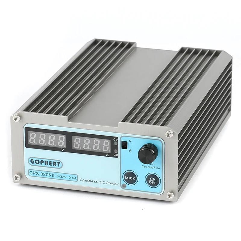 Gophert Precision Compact NPS-1601 32V 30V 5A CPS-3205 3205E 6003 Mini Adjustable Digital DC Power Supply OVP/OCP/OTP WATT