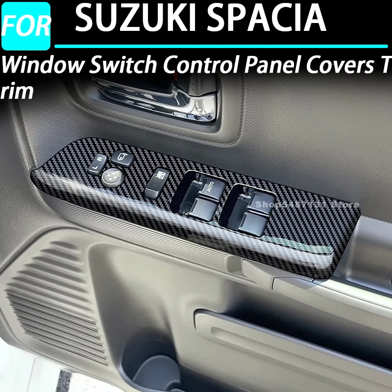 Car Window Switch Control Panel Covers Trim for SUZUKI SPACIA Interior Accessories 2017 for Right Hand Drive