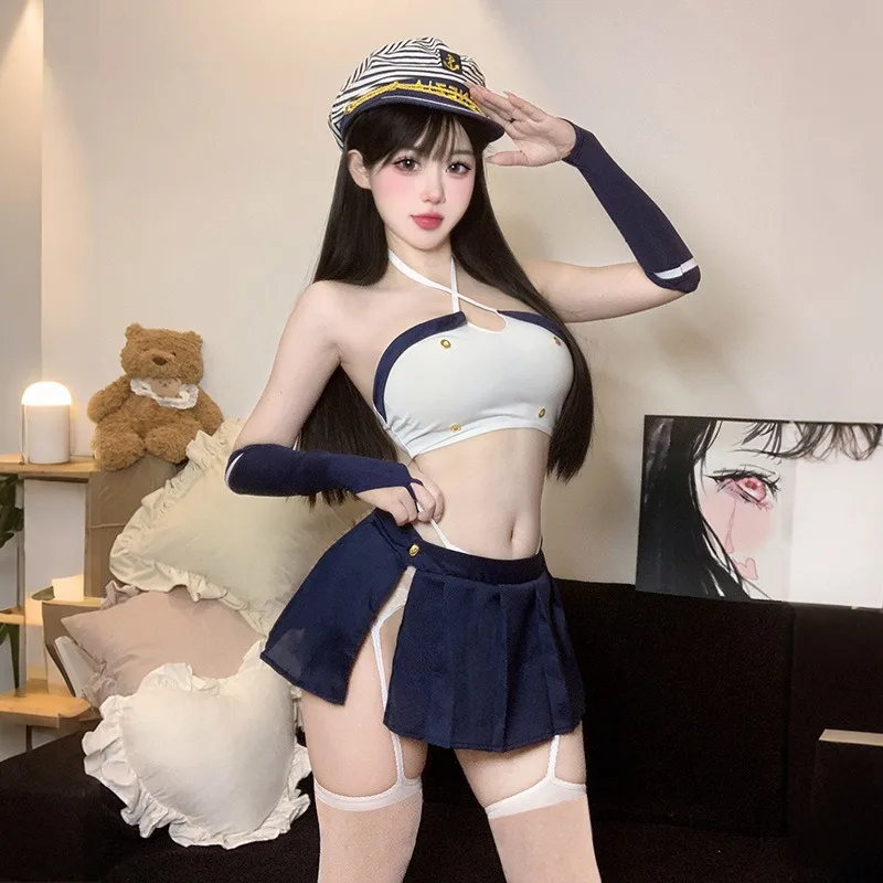 السيدات جنسي الملابس الداخلية مغر الرغبة النقية نمط الكلية فتاة حار بحار موحدة JK موحدة عاطفي لا خلع مجموعة