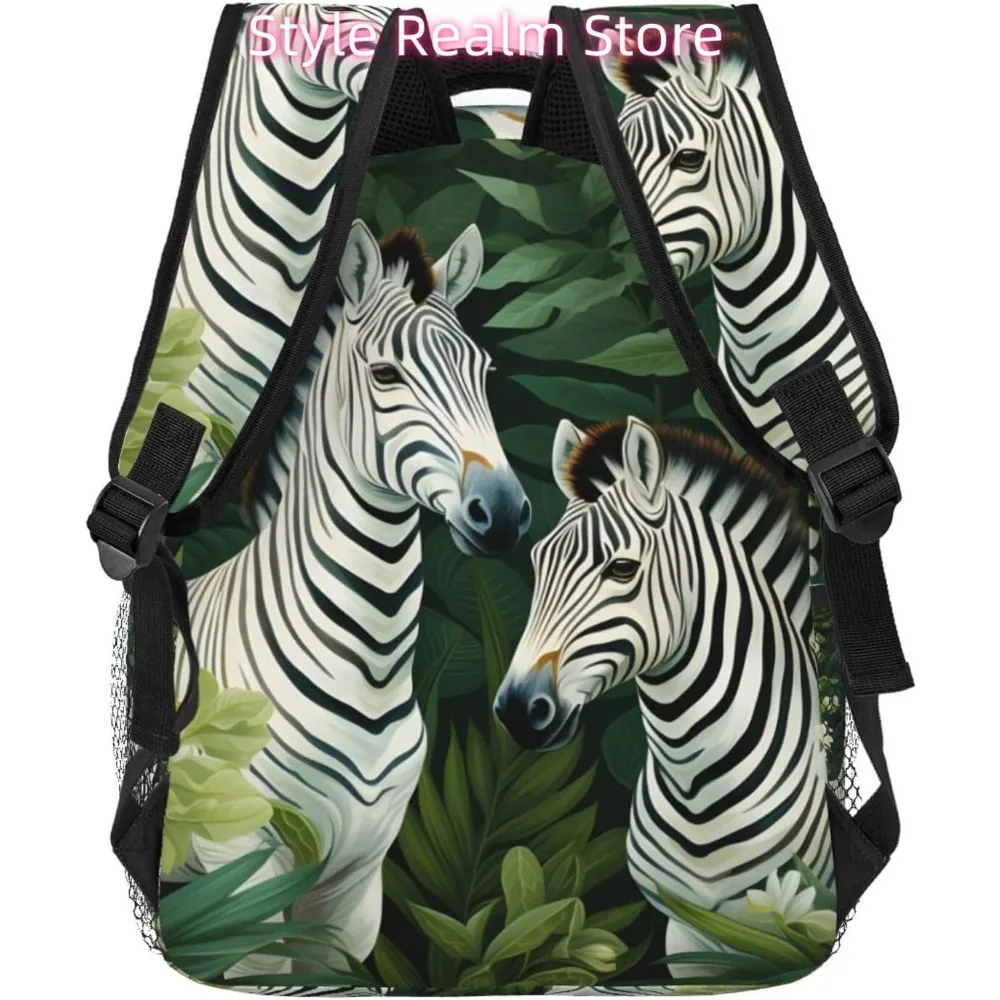 laptop bag back to school Fashion Zebra Lightweight Laptop Backpack Lightweight Multipurpose Travel Casual Daypack Unisex Colleg