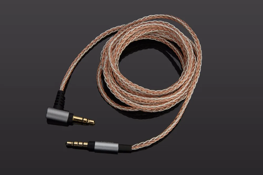 4FT/6FT 7N 3.5mm 8-core braid OCC Audio Cable For NAD VISO HP50 HP70 PSB SPEAKERS M4U1 M4U2 M4U8 headphones