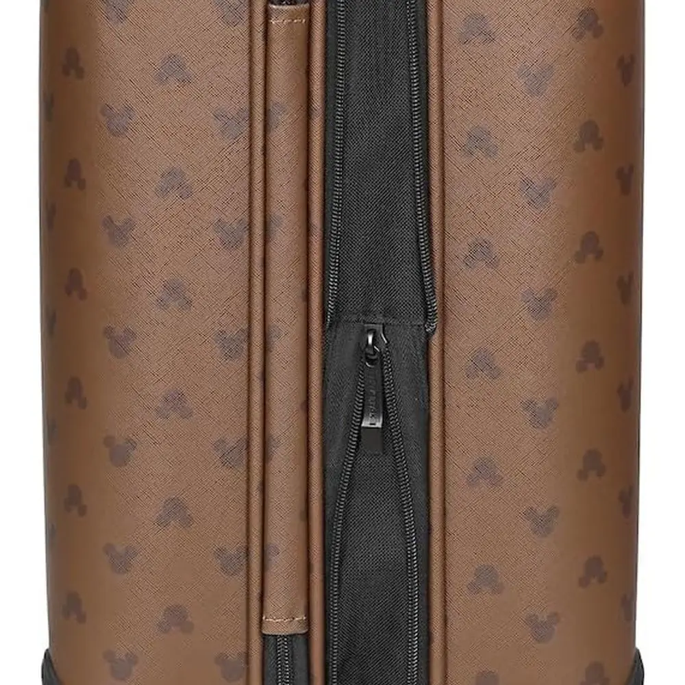 Bagagem rolante com orelhas do Mickey Mouse marrom de 22 polegadas