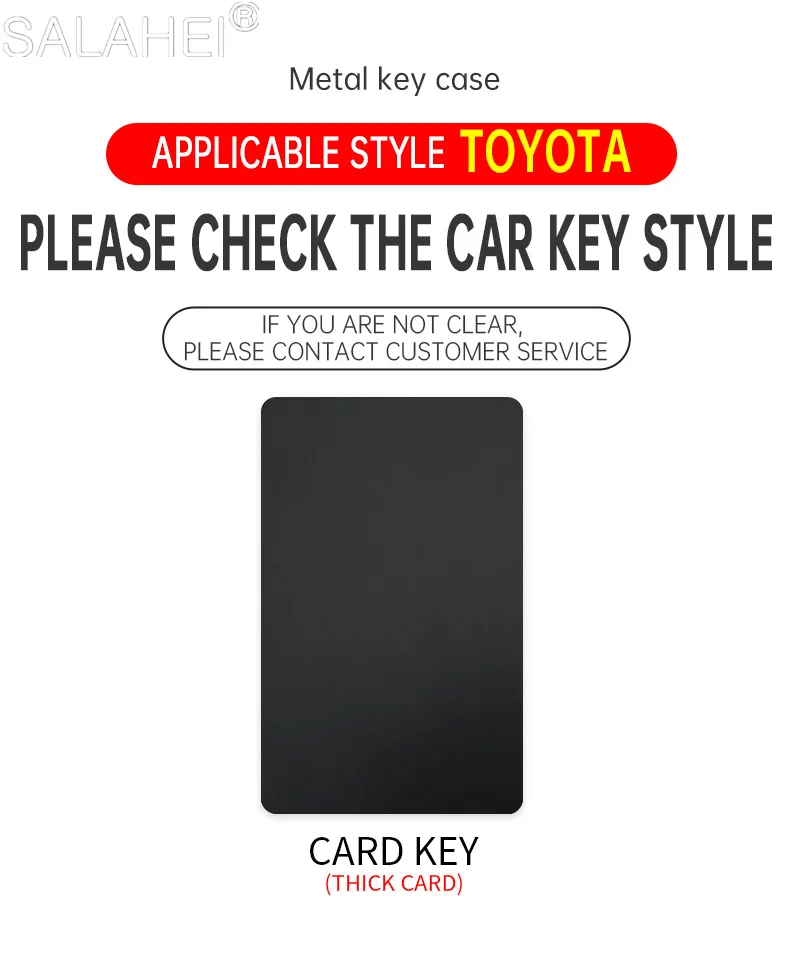 Car Card Key Case Cover Protection Keychain Holder For Toyota Crown Corolla 12/13/14 Generation Crownkluger Vellfire Accessories