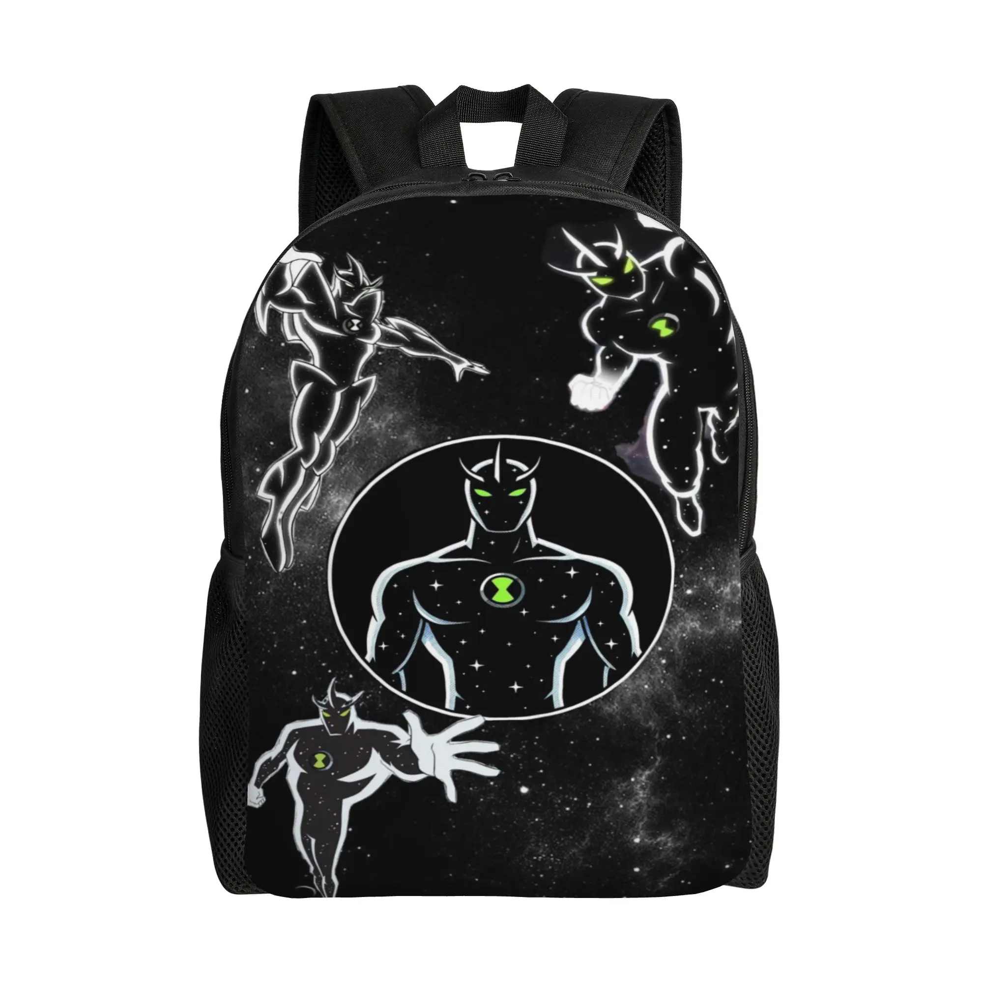 Ben 10 Backpack Back to school season Ben10 Galaxy Alien Silhouette   Super Quality Backpack