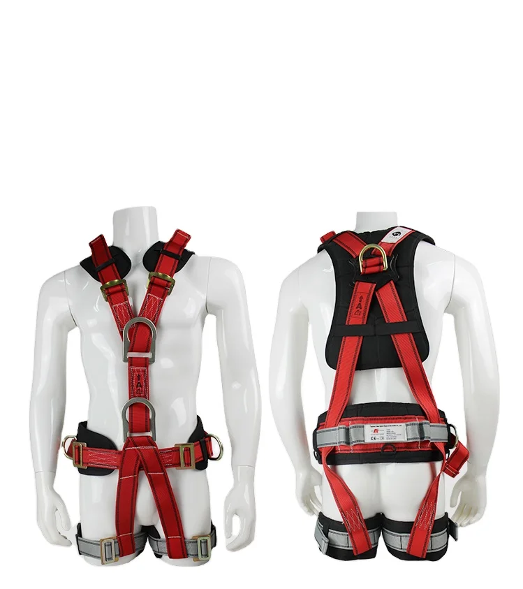 

Climbing fall arrest retractable full body safety harness