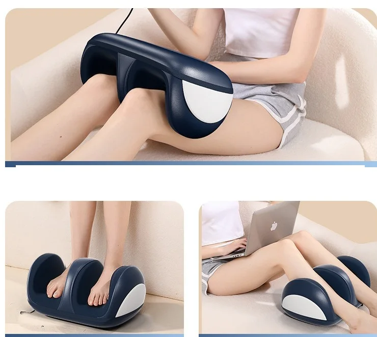 Smart Feet Massager Semi-Enclosed Heat Therapy Multiuse  Legs Thighs 8-point 3D Simulated Hand Kneading Compress Double Rollers