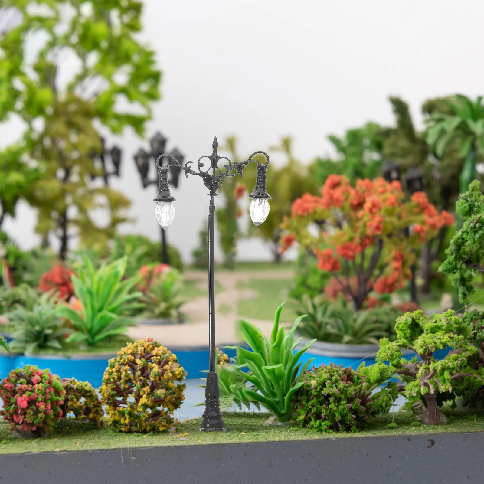 Miniature Moss Micro Landscape Yard Lamp Reasonable Design Sand Table Decoration Garden Path Ornament Mini Decor