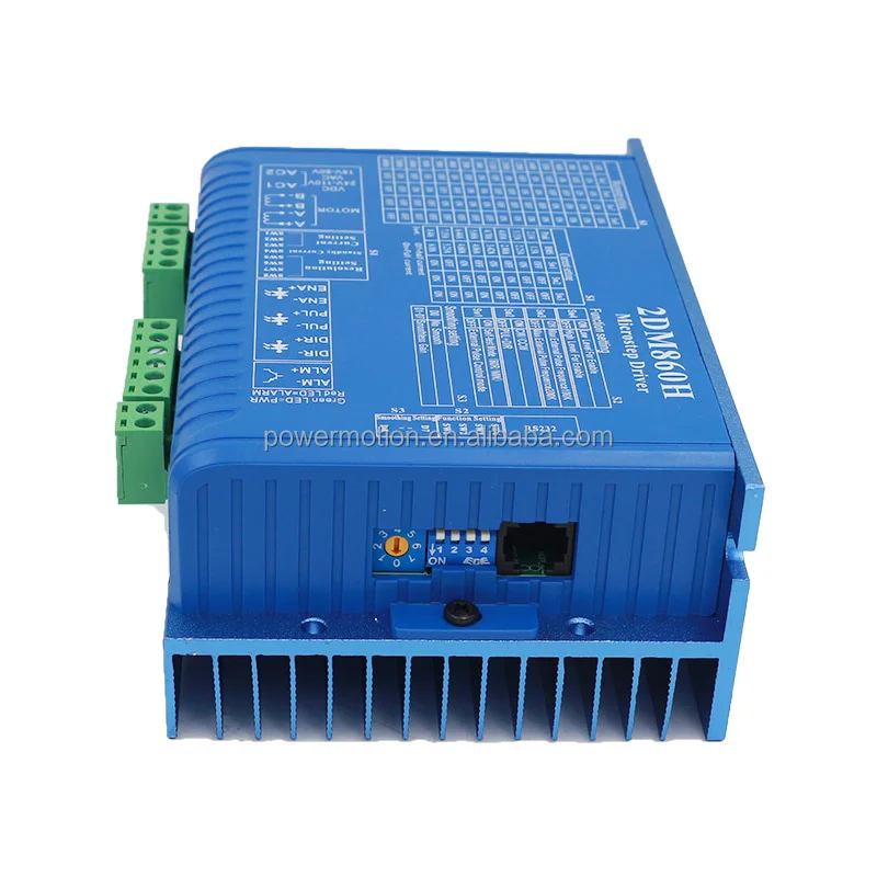 2DM860H 2 Phase Nema23 Nema34 Nema42 DC AC Drive Hybrid Digital Stepper Motor Driver Hybrid