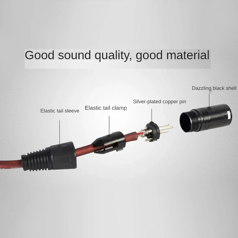 Cable DMX de 1m/2m/3m/5m/10m, conexión de señal de 3 pines, accesorios de luces de escenario para DJ, foco LED de cabeza móvil