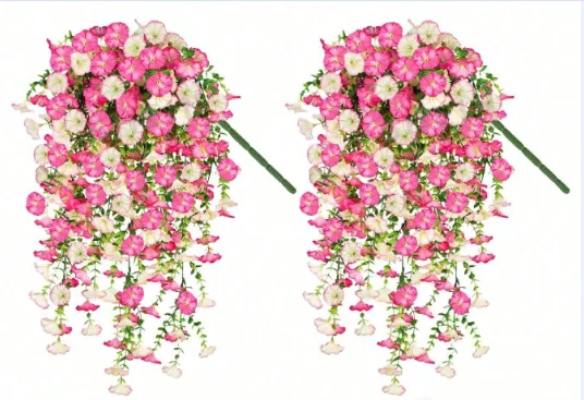 1-10 stuks UV-bestendig kunstmatige Morning Glory & Eucalyptus hangend decor - perfect voor huis, tuin, bruiloften |   Veelzijdig buiten