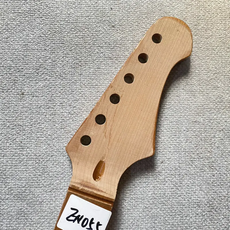 EN055 No Logo 6 String ST Electric Guitar Neck  22 Frets Roasted Maple DIY Replace Parts Unfinished