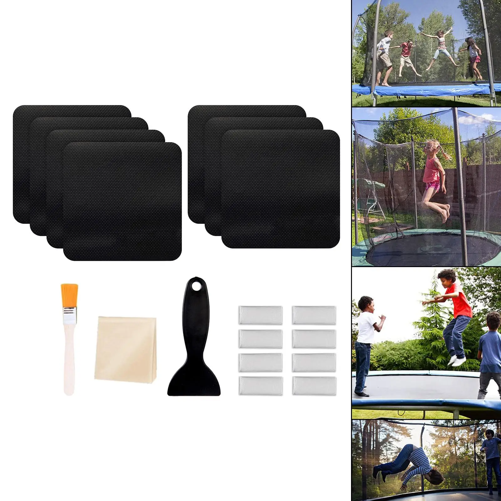 

Trampoline Repair 4"x 4" Tool Kit Durable Tape for Tent Trampoline