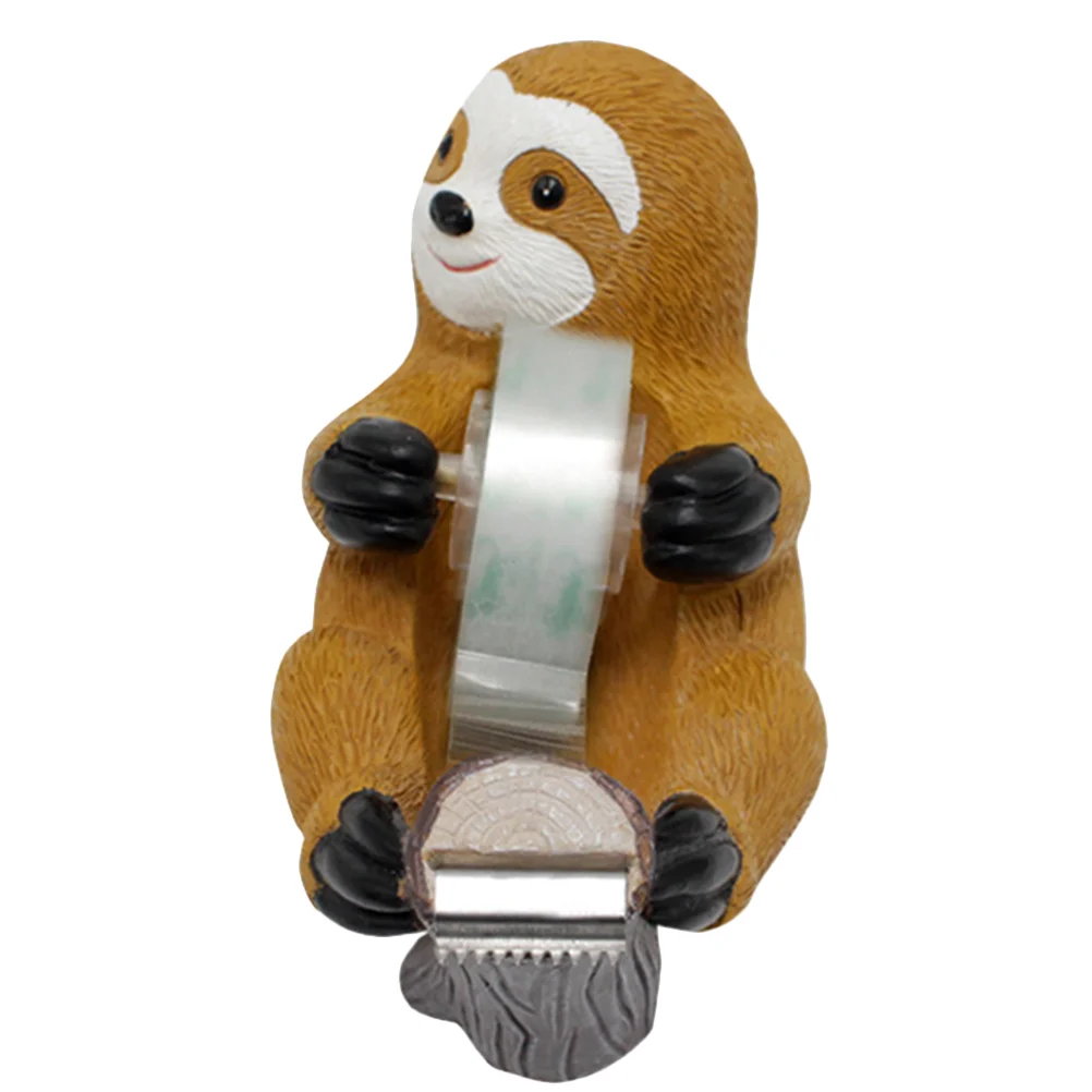 Small Tape Holder Sloth Truck Accessories Dispensers for Home Resin Office Working Desk