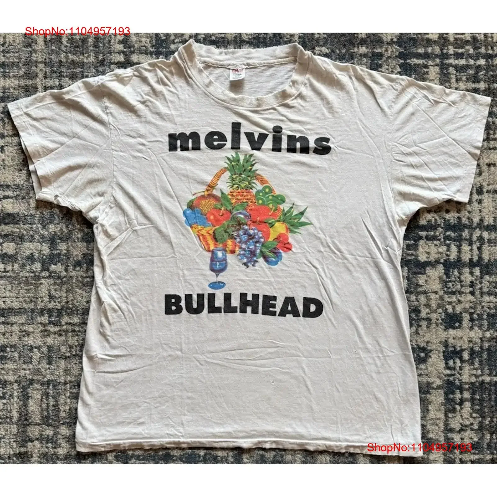 

Vintage 1991 Melvins Bullhead T Shirt XL Sludge Crowbar Eyehategod Napalm Death vintage Washed Slightly fashion
