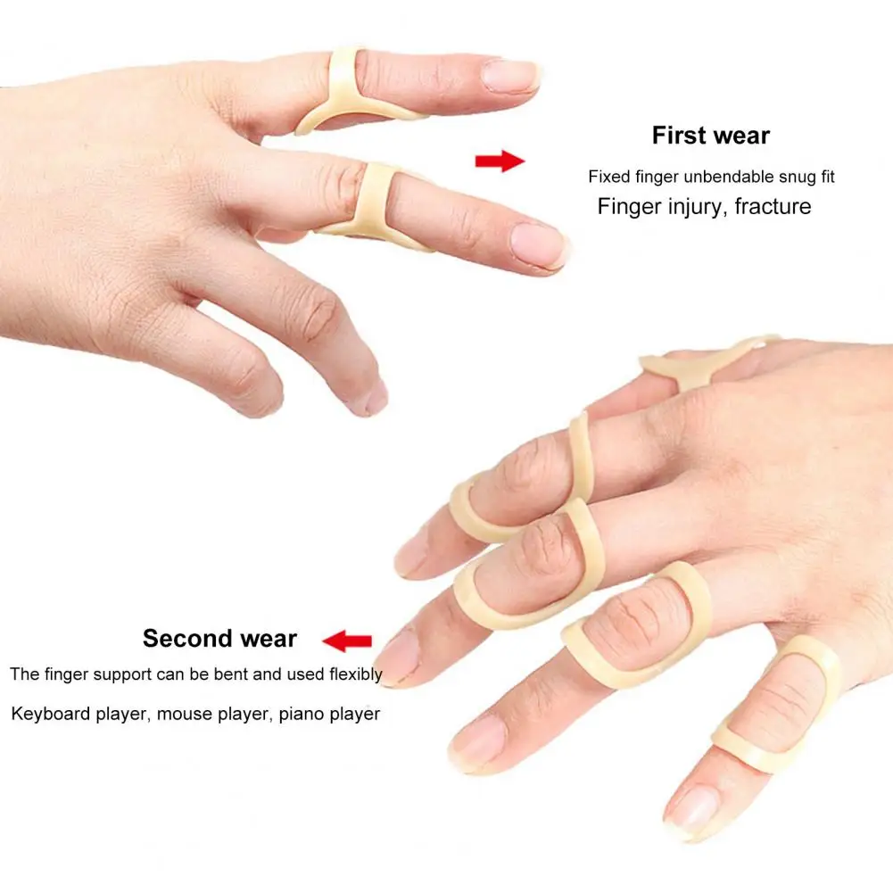 

Oval Finger Splint Fixed Broken Finger Waterproof Easy Wearing Joint Stabilizer Protector Pain Relief for Fingers Arthritis