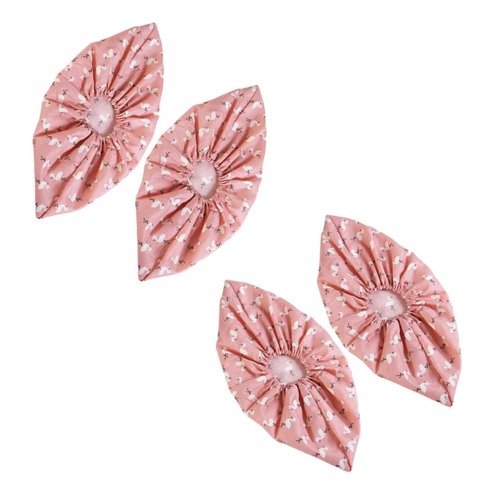 2 Pairs Waterproof Shoe Covers Shoes Antislip Protector Comfortable Pink Washable Breathable Student