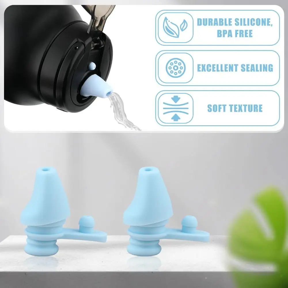 2Pcs Soft Water Bottle Silicone Mouthpiece Silicone Replacement Water Bottle Bite Valve Water Bottle Accessories