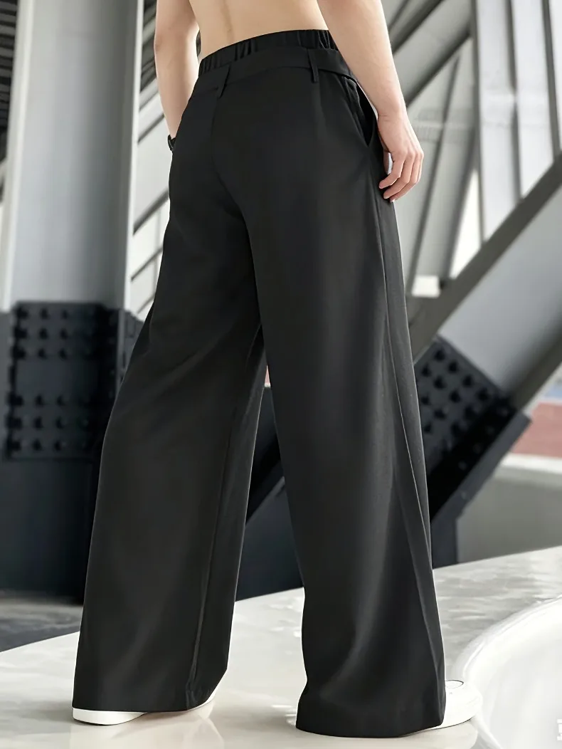 FGKKS Herren-Herbst-Business-Hose, modische, neue Herren-Hose im geraden Schnitt, elegante Freizeithose für Herren, Frühjahrsmodell, knitterfrei und formbeständig. – Detail 5