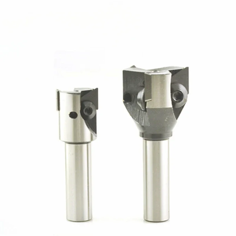 Straight Shank Indexable Milling Cutter 16mm-100mm with 20 / 25 Shank Fast Milling Machining End Mills for Triangle Mill Inserts