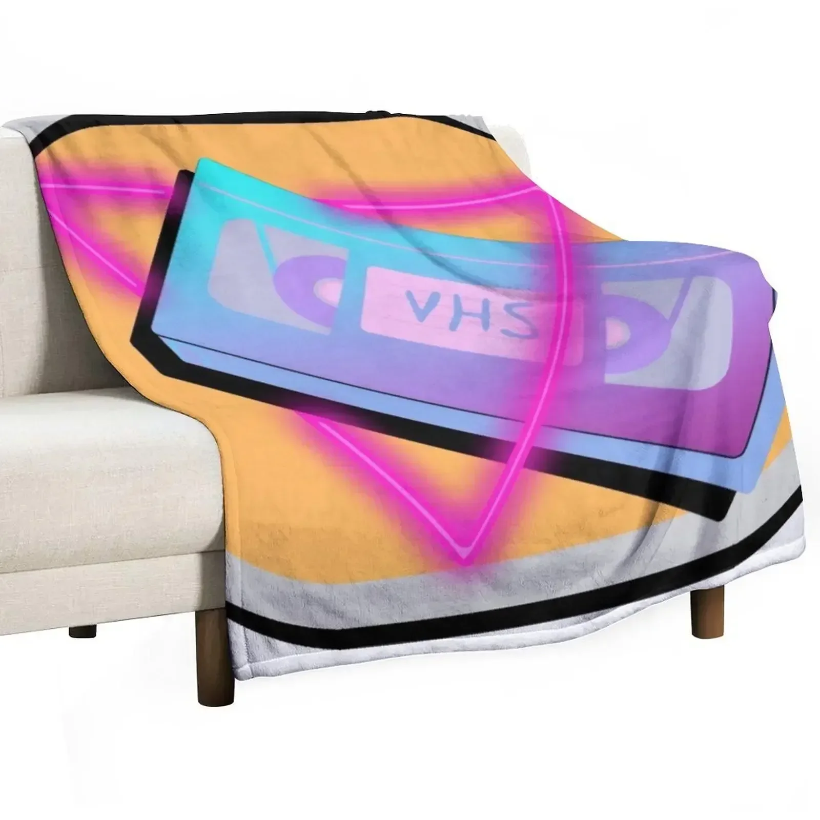 

VHS Vice City Weapon Icon (Fan Made) Throw Blanket Weighted Cute Plaid Blankets