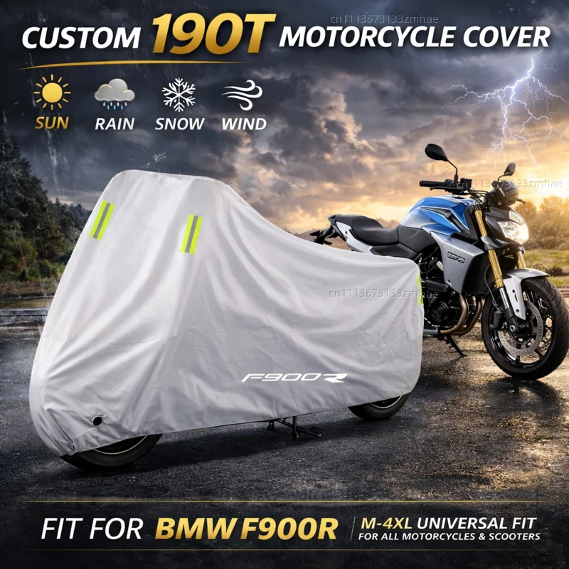 

For BMW F900R F900 R F 900R 2009-2020 2019 2018 2017 2016 Motorcycle Cover Waterproof Heavy Duty Outdoor Rain Dust Sun Protector