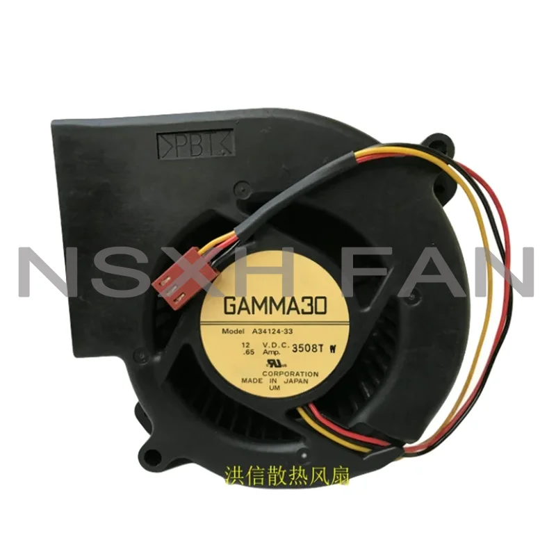 Ventilador de refrigeración para servidor GAMMA30, A34124-33, 12V, 0.65A, 97x97x33mm, 3 cables