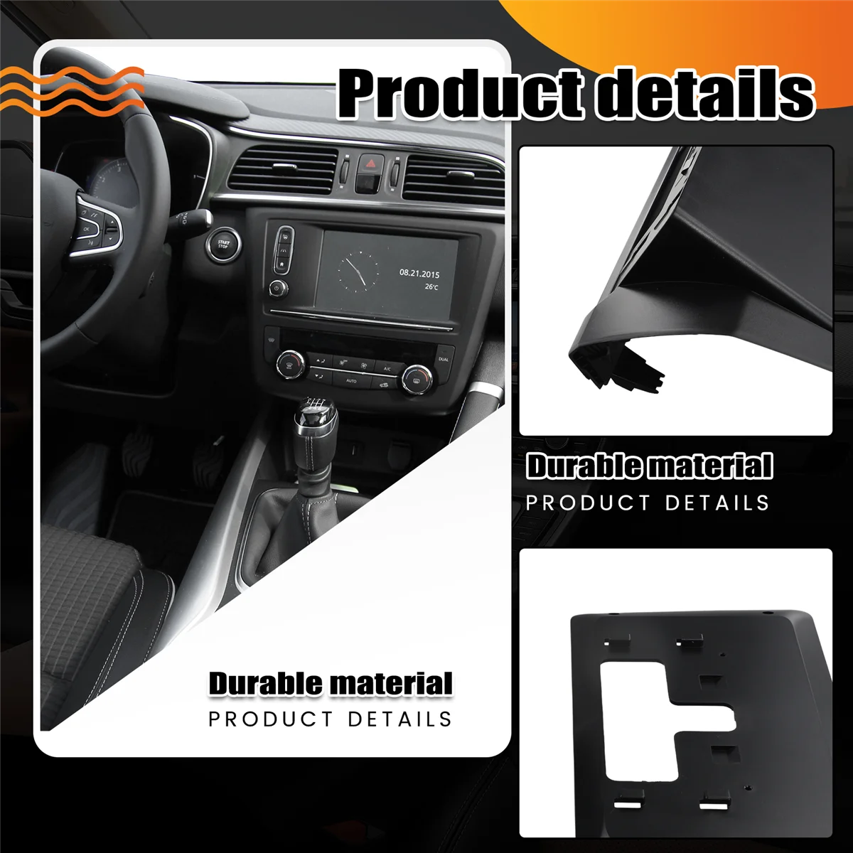 Adaptateur de cadre d'autoradio pour Taliant 3 Sandero Stepway, panneau de tableau de bord audio, Fascia, 10.1 pouces