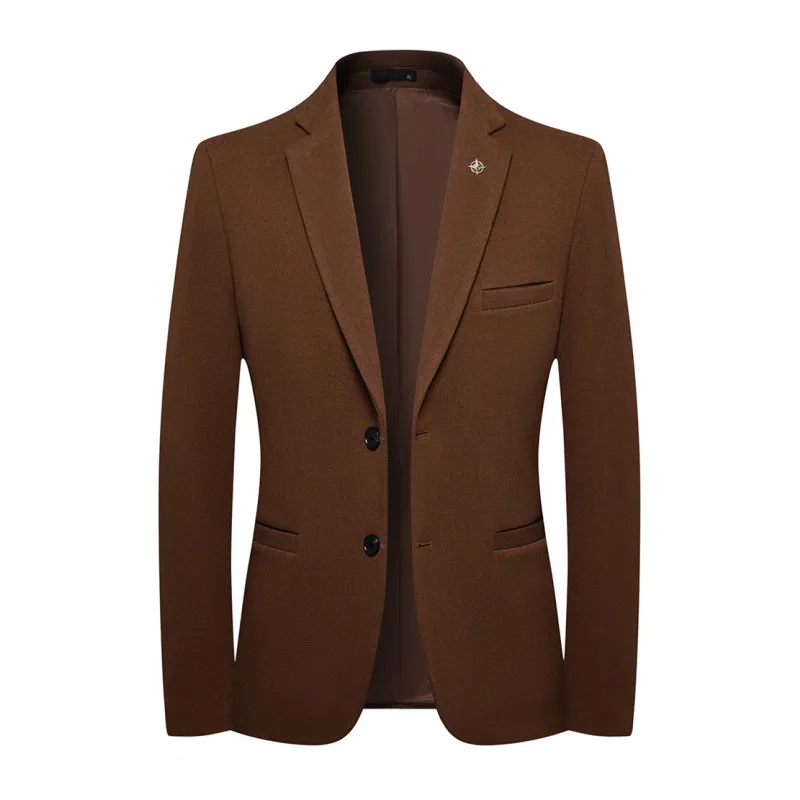 Blazer's New Men's Fashion Outdoor Travel Solid Color, Youthful Wedding, Hosting, Campus Slimming, Casual Korean Version Blazer