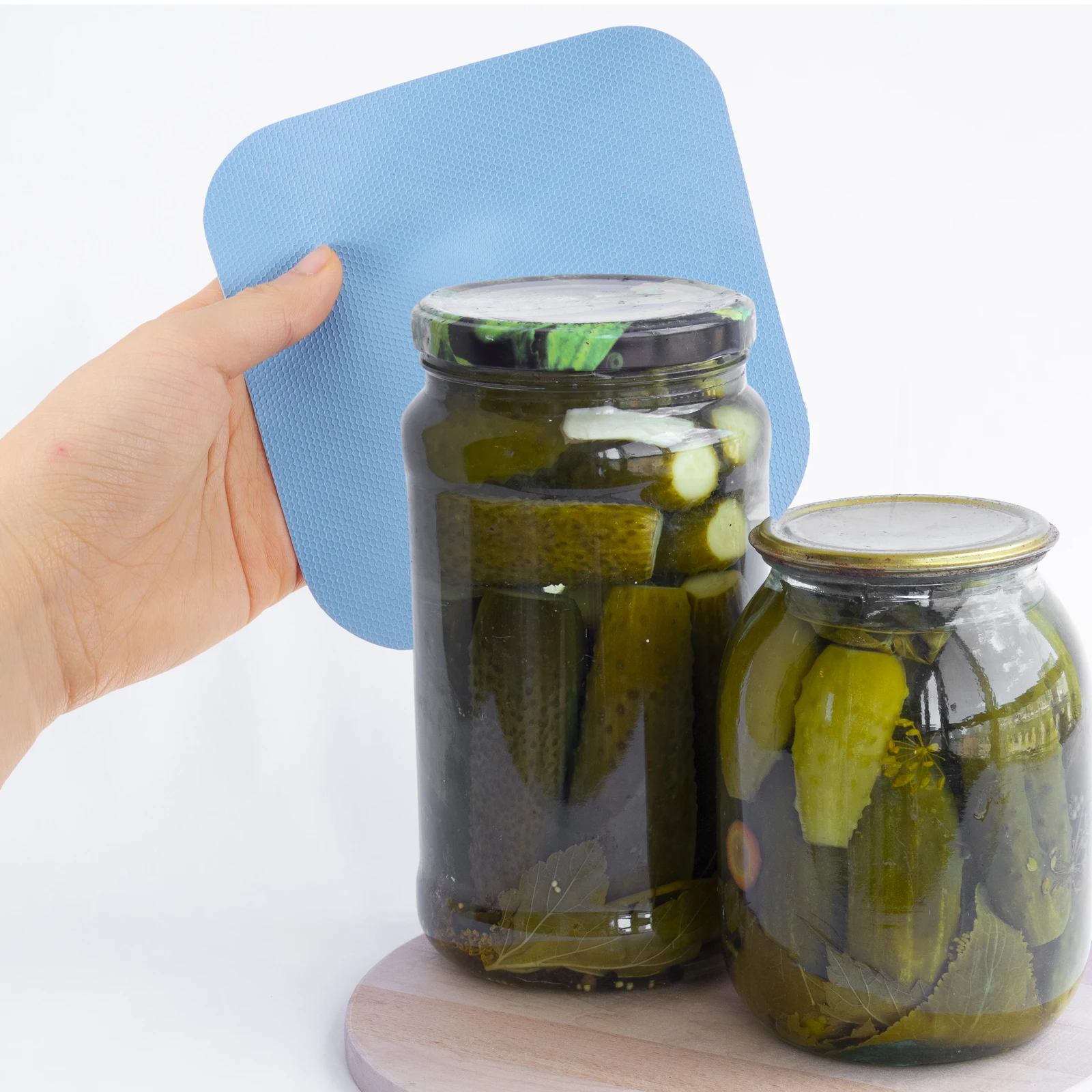 

4 Pcs Rubber Jar Opener Gripper Pad Bottle Opening Mats Kitchen Jars Grippers Lid Weak Hands Non Slip Creative Function
