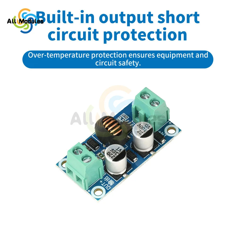 

DC-DC Buck Converter Module 10-100V to 5V/12V/24V 3A Step-Down Module Power Converter Regulator Module