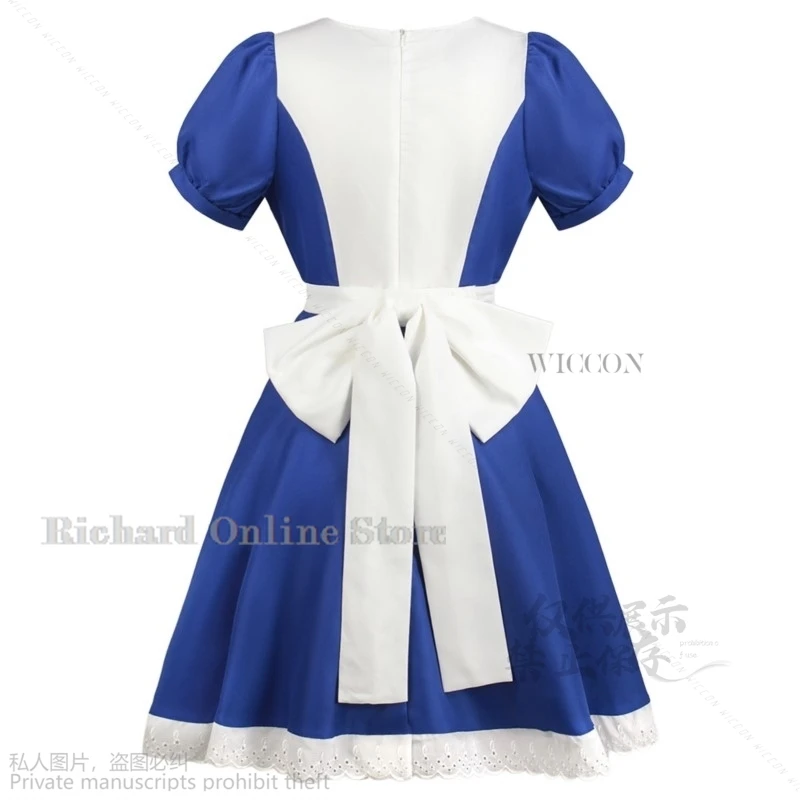 Anime gra powraca Alice Madness powraca Cosplay pokojówka fartuch sukienka Lolita Alice przebranie na karnawał dla kobiet dziewczyn impreza z okazji