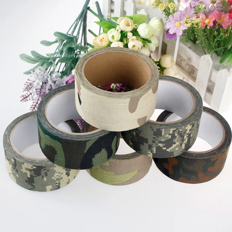 5M Multi-functional Camo Tape Bike Self-adhesive Camouflage Hunting Paintball Airsoft Rifle Waterproof Non-Slip Stealth Tape