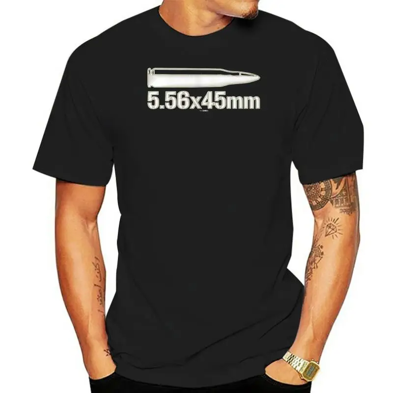 Ar-15 Bullet 5.56X45Mm - Guns Freedom Ak-47 Men 2022 Summer Round Neck Men T Shirt Famous Clothing Create A Shirt