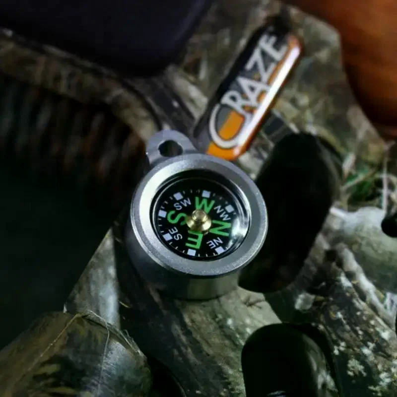 Mini Aluminum Alloy Compass Ke - Compass Keychain Mini ulasan dan harga