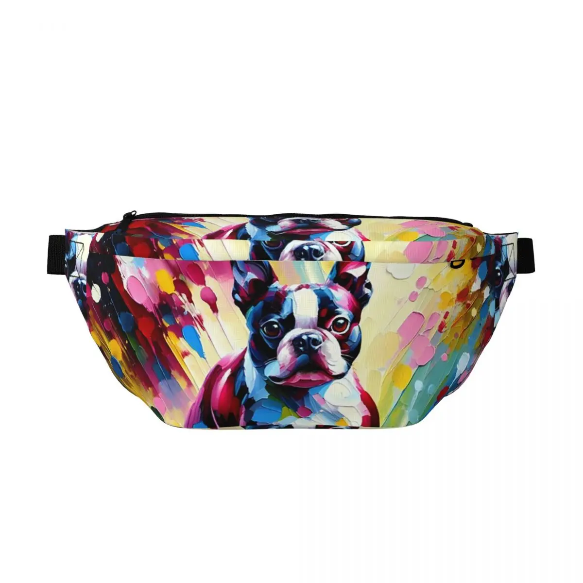 

Сумка на пояс с портретом собаки породы Бостон-терьер, унисекс, регулируемая поясная сумка для путешествий, бега, для денег и телефона, нагрудная сумка