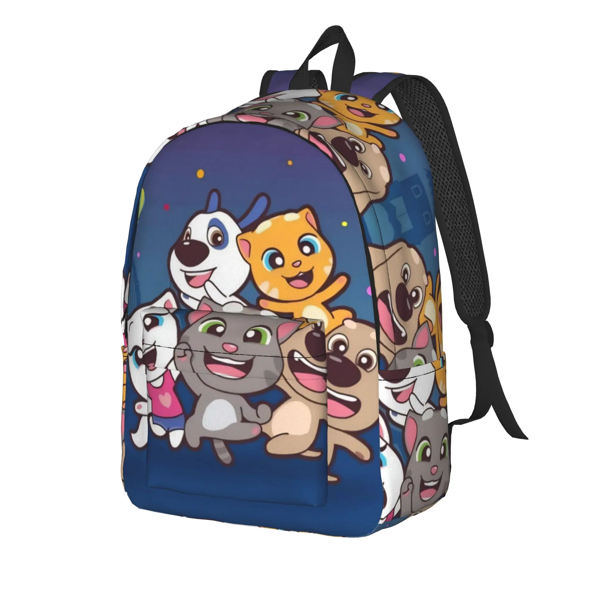 T-Talking T-Tom And F-Friends Classical Backpack Sports Student Hiking Travel  Daypack for Men Women College Canvas Bags