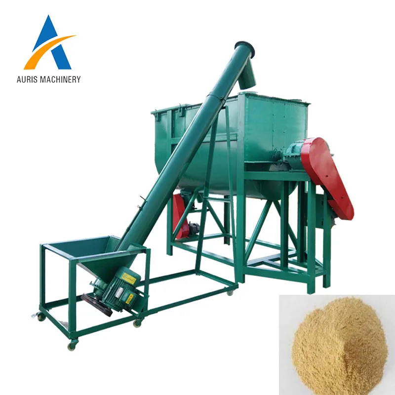 

Small horizontal feed mixer poultry livestock animal feed crushing and mixing machine