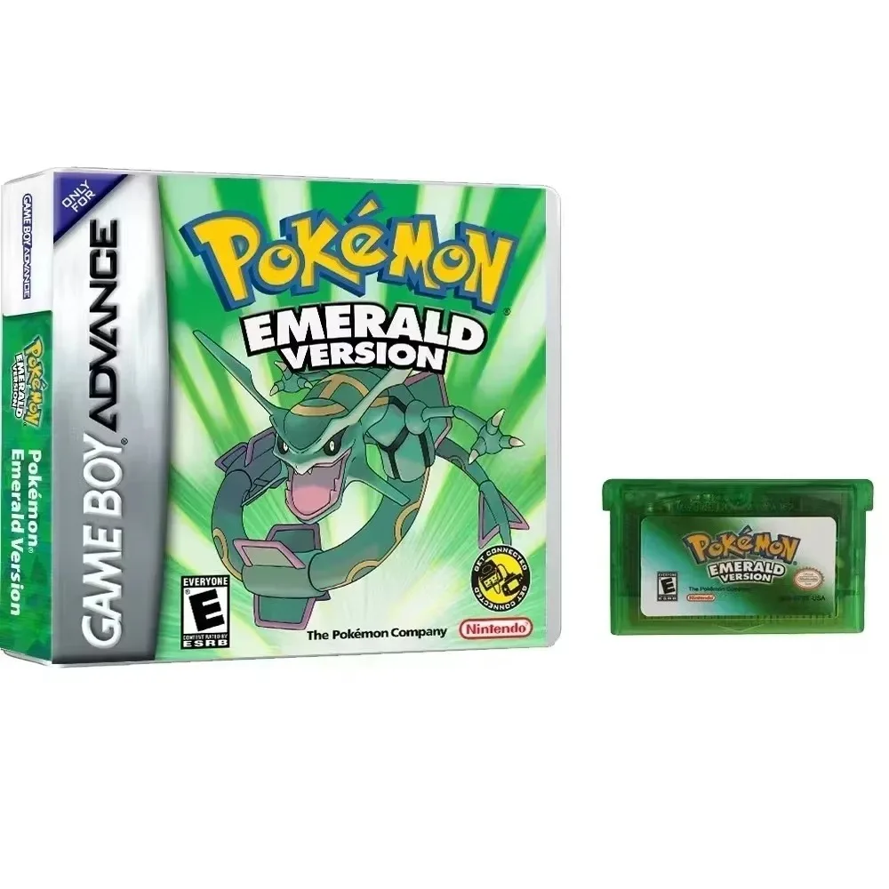 NOWOŚĆ Pokemon Series Emerald Fire Red Leafgreen Ruby Sapphire 5 werset GBA Game in Box dla 32-bitowej karty do gier wideo bez instrukcji