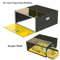 Twotrees Laser Engrave Acrylic Shell Eye Protection Smoke Exhaust  for CNC Engraving Laser Cut TTS-55 with Powerful Suction Fan