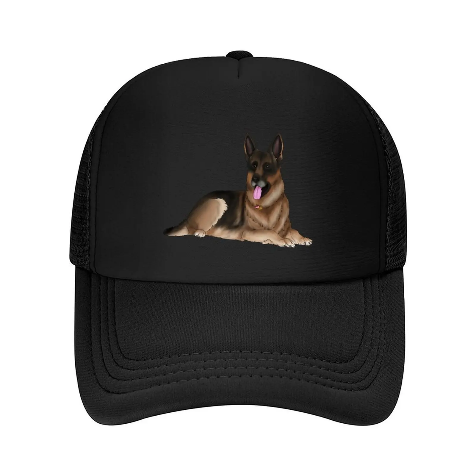 

German Shepherd Baseball Cap Big Size Hat Hat Luxury Brand Ball Cap custom caps Golf Men Women's