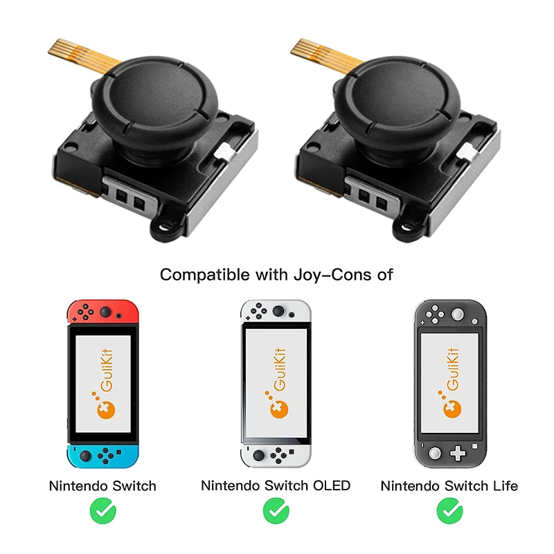 Gulikit joystick NS40 Hall effect Sensing for JoyCon control Replacement Stick for Nintendo Switch OLED Repair Accessories