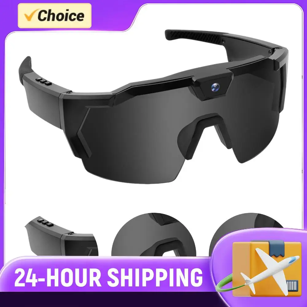 

HD1080P Recording Glasses with Camera & 16GB Card POV Sports Glasses Outdoor Cycling Sunglasses for Hiking & Travel Activity