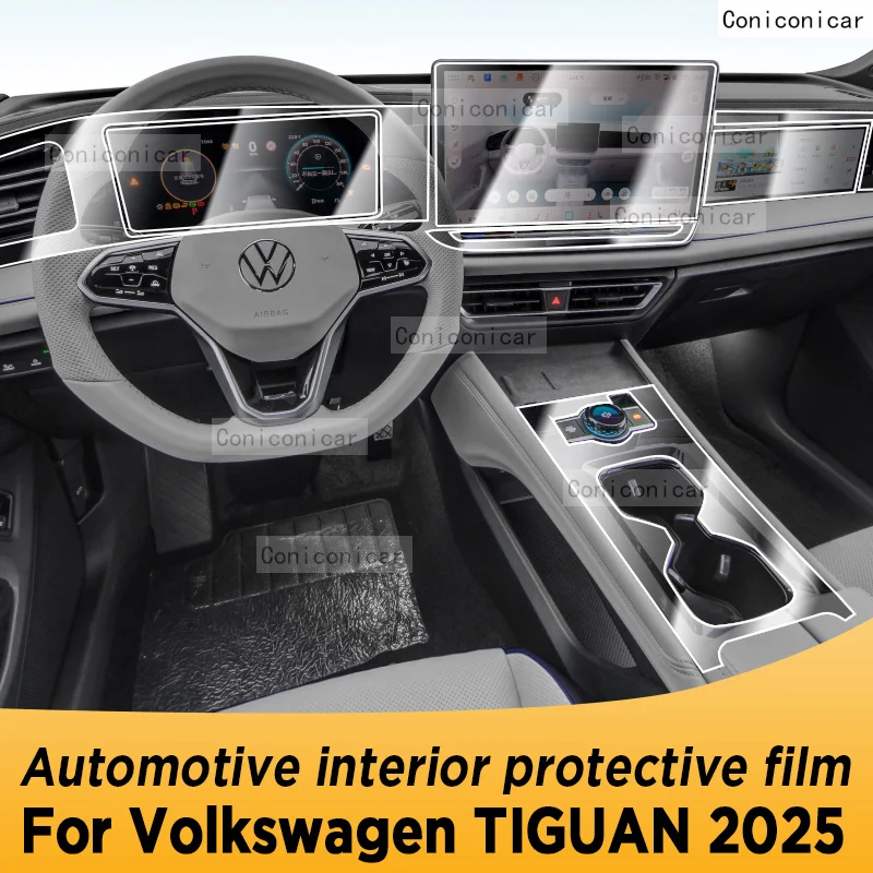 

Для VOLKSWAGEN TIGUAN 2024 2025 панель навигации автомобильный внутренний экран защитная пленка из ТПУ аксессуары против царапин