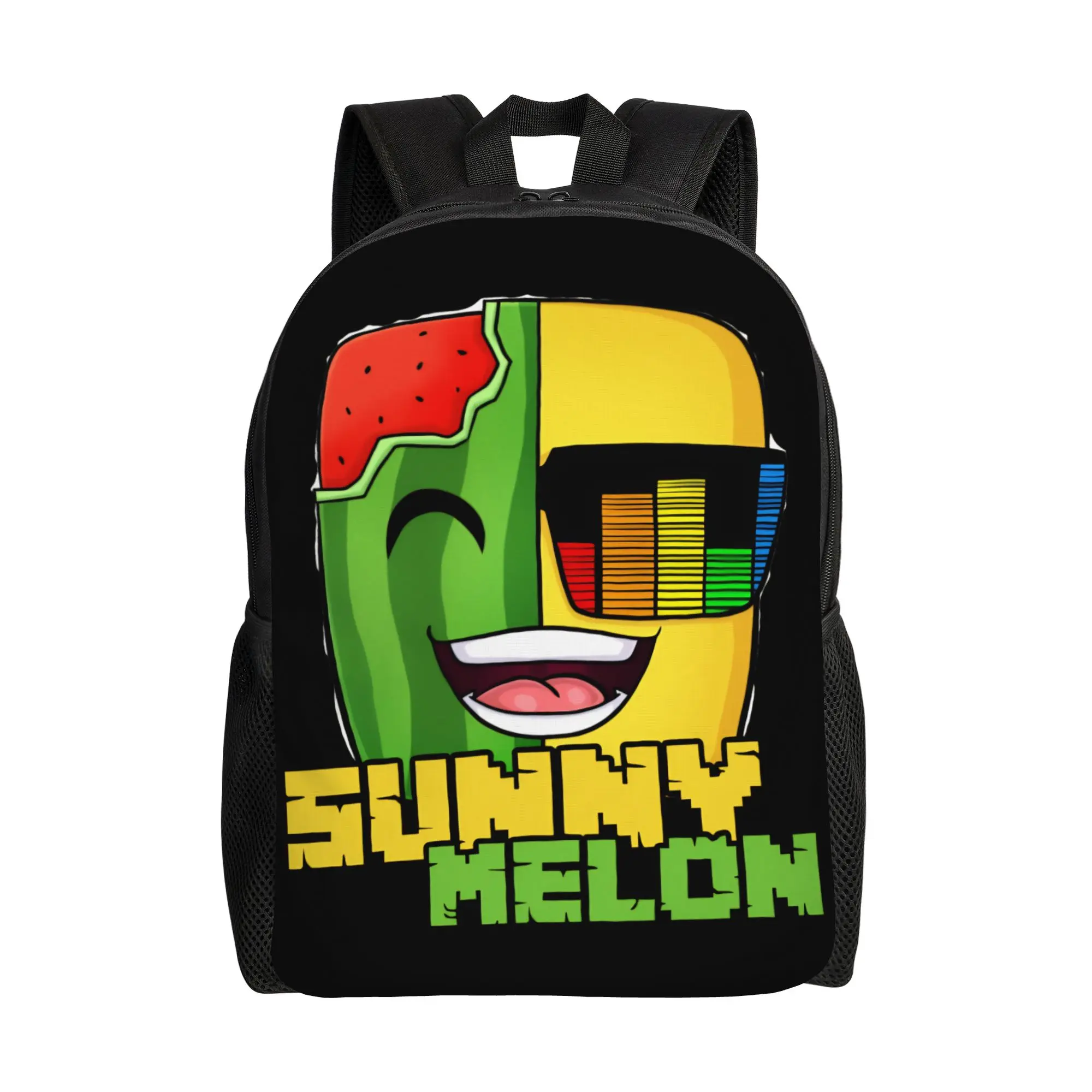 

Sunny and Melon Backpack Unisex Durable Backpacks Polyester Cute High School Bags Daily Colorful Rucksack