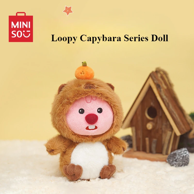 

Miniso Loopy серия капибара кукла плюшевые игрушки диван настольное украшение милые Мультяшные периферийные фигурки Детские подарки на день рождения