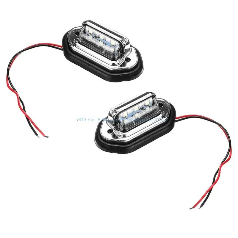 L5BC Six LED Number Plate Light for Vehicle Lighting Maintenance, ABS Housing with Listed 12V/24V Electrical Specification