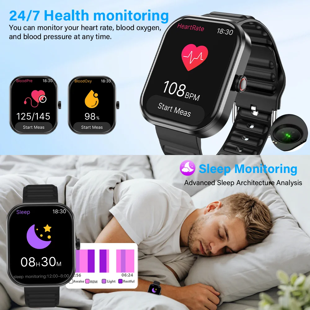 LAXASFIT Smart Watch Bluetooth Calling 2.01
