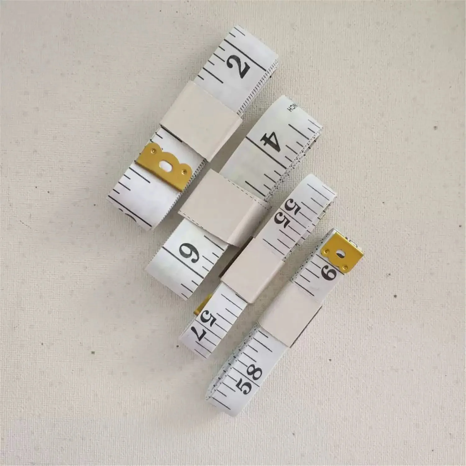 1.5m/3m pequena fita métrica branco amarelo Polegada fita macia costura roupas proteção ambiental pcv plástico fita macia